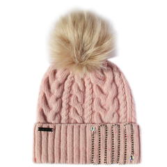 pastel-pink-cable-knit-hat-with-pompom