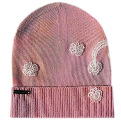 Floral Lace Knit Hat