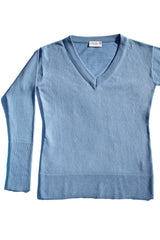Cloud Blue Regenerated Italian Cashmere Sweater