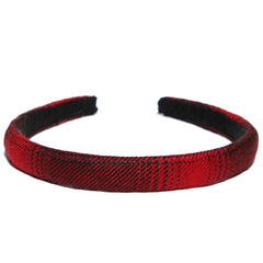 red-and-black-plaid-headband