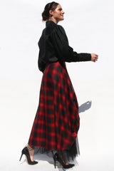 red-and-black-tartan-plaid-skirt