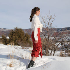     ruchedsilkskirt