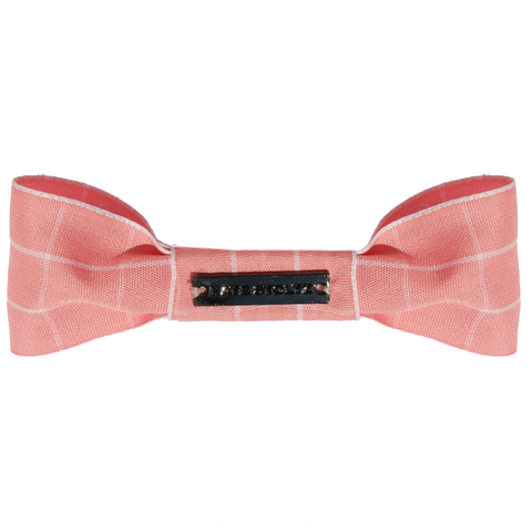 Pastel Pink Windowpane Hair Clip