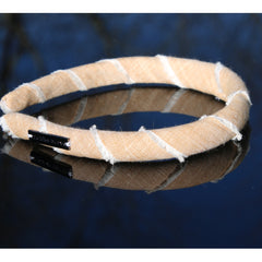    tan-frayed-linen-headband