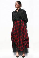 tartan-plaid-skirt-with-tulle