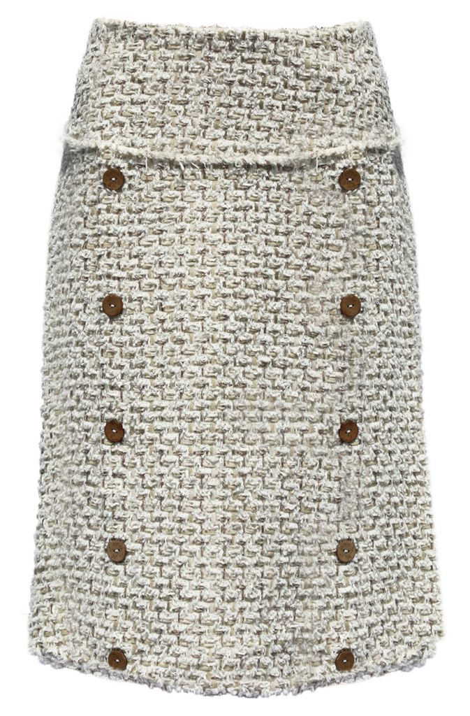 Shabby Chic Tweed Pencil Skirt