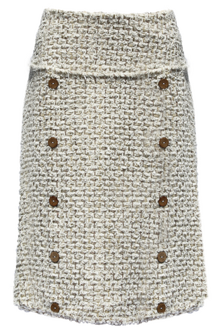 Shabby Chic Tweed Pencil Skirt