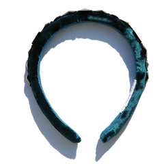Stella Crystal Embellished Velvet Headband