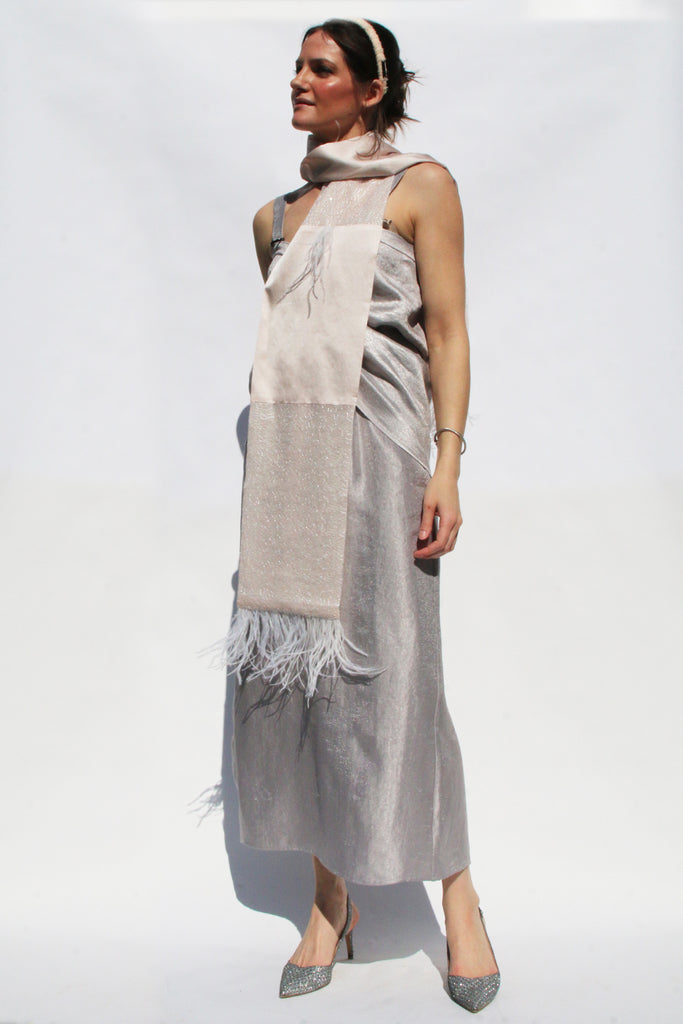 Washed Silk Feather Scarf Kate Stoltz