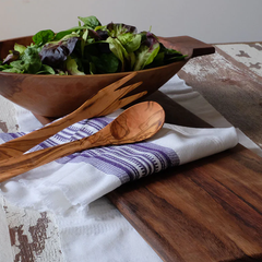    white-purple-stripe-hand-woven-kitchen-towel